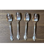 4 Holmes &amp; Edwards SILVER FASHION Tea Spoon Inlaid IS Deep Silver Silver... - £11.64 GBP