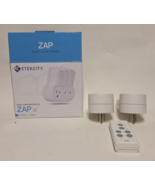 ETEKCITY Zap 3LX 2-Outlet Switch w/ 1 Remotes 120v - $40.43 CAD