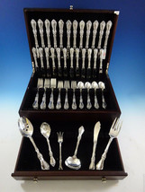Royal Rose by Wallace Sterling Silver Flatware Set For 12 Service 67 Pieces - £3,162.33 GBP