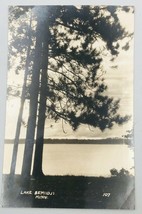 Vintage 1930&#39;s DOPS RPPC Lake Bemidji Shoreline Minnesota Real Photo Postcard  - £13.34 GBP