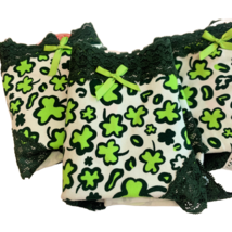 Splendies Three Leaf Kelly Clover Cheeky Panties 4x Cotton Lot of 3 New ... - $28.50