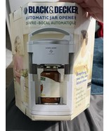 2005 Black &amp; Decker Lids Off Automatic Jar Opener Model JW200 White NIB - $71.53