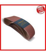 10 Pack 6x48 Inch 80 Grit Aluminum Oxide Sanding Belts for Versatile Woo... - €44,43 EUR