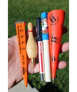 vintage 1980&#39;s novelty pen pencil lot bowling pin unicorn pyramid wings ... - $49.99
