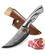 5.5INCH Damascus Pattern Kitchen Knife 5CR15  Stainless Steel Cleaving k... - $26.82 CAD+