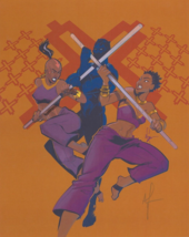 Afua Richardson SIGNED Black Panther World of Wakanda #2 Marvel Comic Art Print - £27.08 GBP