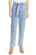Rag &amp; Bone Wide Clean Lou Mia Yoke Jeans With Ankle Split And Belt - Sz 24 - $84.14