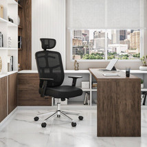 High Back Executive Mesh Office Chair with Arms, Lumbar Support and Chro... - $229.93