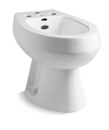 Kohler Bidet K-4854-K4 San Tropez 15 1/2&quot; Vertical Spray w/ 4 Faucet Hol... - $10,933.89 MXN