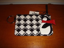 Vera Bradley Novelty Zip ID Case Penguin Check - $37.99
