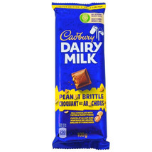 3 X Cadbury Dairy Milk Peanut Brittle Candy Bar 100g Each - Free Shipping - £24.69 GBP