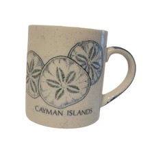 Vintage Cayman Islands Coffee Tea Mug White &amp; Blue Sand Dollars MINT! - £14.14 GBP