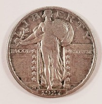 1927-D 25C Debout Liberty Quarts En Très Fin VF État, Beau Détail - £63.30 GBP