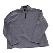 Kenneth Roberts Quarter Zip Pullover Sweater Mens Medium Grey Long Sleeve  - £14.09 GBP