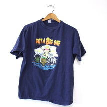 Vintage Got A Big One Fishing T Shirt XL - $22.26