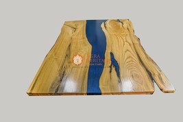 Epoxy Table, Acacia Wooden Table ,Mid Century Modern Dine Custom Order H... - $200.18+