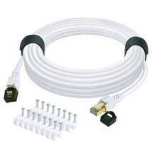 Cat 8 Ethernet Cable 100 Ft Internet Network Lan Patch Cable Cord High Speed 200 - £43.57 GBP