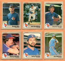 1983 1984 Fleer Texas Rangers Team Lot 30 Buddy Bell Jim Sundberg Bucky Dent  ! - £4.32 GBP