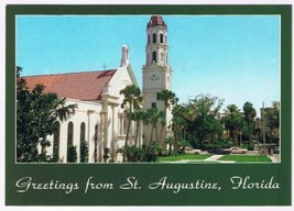 Postcard The Roman Catholic Cathedral St Augustine Florida - £2.32 GBP