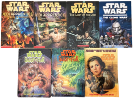 Star Wars Youth Book Lot 7 Jedi Apprentice Galaxy Of Fear Clone Wars Last Of The - £19.46 GBP