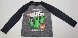 B) Jumping Beans Active Minecraft Boys Long Sleeve Graphic Shirt 7 - $7.91