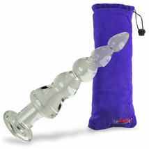 LeLuv Clear Large Beads Glass Anal Toy - £33.94 GBP