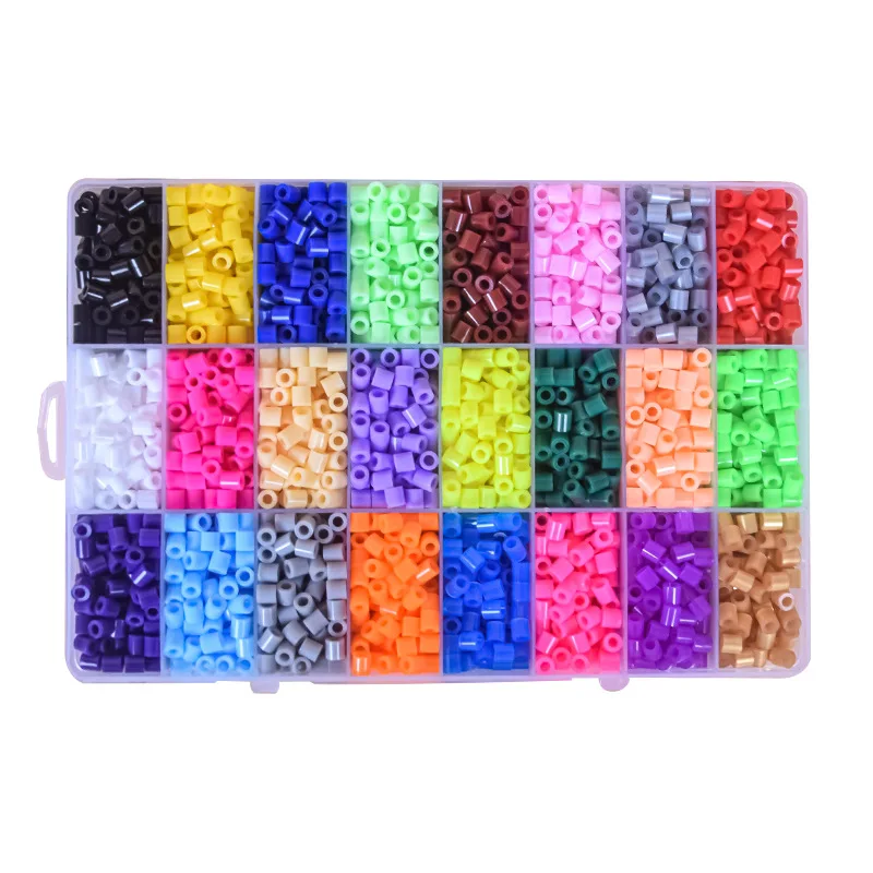 Perler Beads 24 Colors Box Kit 5mm Hama Educational Kids 3D Puzzles DIY Jigsaw - £16.89 GBP