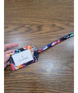 New Vera Bradley Luggage ID Tag in Pretty Posies Floral Gray - $14.22 CAD