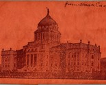 Leather Postcard Montana State Capitol Helena MT UNP UDB  S20 - $19.75