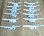 12 CLEATS NAUTICAL WALL HOOKS CAST IRON DRAWER PULL BOAT DOCK HANDLES CA... - £23.88 GBP