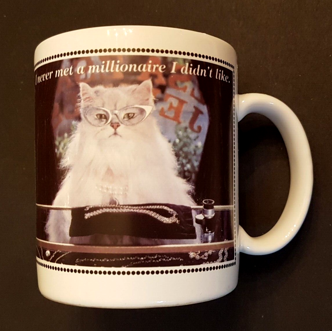 Persian Himilayan Angora Diva Cat Coffee Mug White Long Hair Pet Lover T... - $14.79