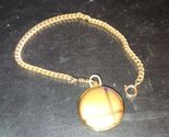 Pierre Cardin Goldtone Pocketwatch &amp; Chain Quartz As Is - $39.99