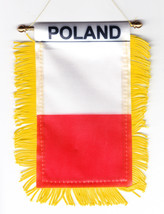 Poland Window Hanging Flag (Plain) - $73.20 MXN