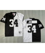 Oakland Raiders 34 Bo Jackson Football Js Retro Men&#39;s Stitched Shirt - $1,201.53 MXN