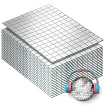 3000 Pcs Disco Mirror Tiles, 10 X 10 Mm Self-Adhesive Glass Mosaic Tiles For Diy - £32.48 GBP