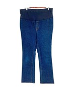GAP Womens Maternity Belly Panel Straight Jeans Medium Wash Denim Blue S... - £19.54 GBP