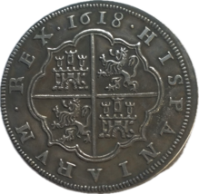 1618 Philipp III. Spanish 8 Reales - Arms of the Empire - $18.55 CAD