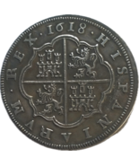 1618 Philipp III. Spanish 8 Reales - Arms of the Empire - $18.55 CAD