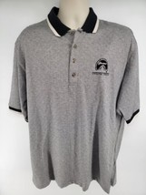 Paramount Vintage Polo Shirt XL Black Munsingwear Golf Gray USA - $22.72