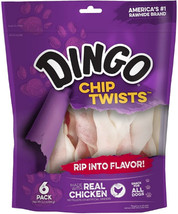 Dingo Chip Twists with Real Chicken 36 count (6 x 6 ct) Dingo Chip Twists with R - £39.04 GBP