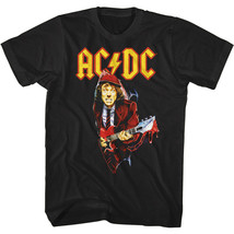 ACDC Angus Young Ballbreaker Tour 1996 Men&#39;s T Shirt Melting Guitar Drip Rock - £20.14 GBP+