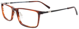 EASYCLIP EC590 Eyeglasses Eye Glasses 010 Brown Authentic New 54mm Unisex - $179.98