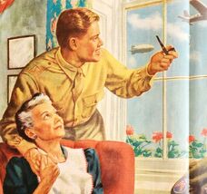 1944 Goodyear Blimp Aircraft WW2 Centerfold Advertisement Military DWJJ7 - €43,22 EUR