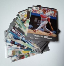 1991 Fleer Ultra 37 Baseball Cards Lot - £10.44 GBP