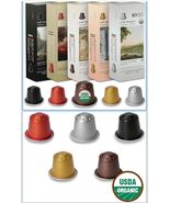 Organic USDA Café Romano Espresso Pods For Nespresso Original Machine 10... - $46.53