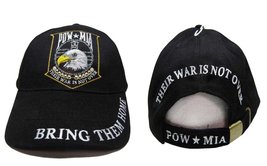 AES Their War is Not Over Powmia POW MIA Eagle Bring Them Home Embroidered Cap H - £7.77 GBP