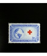 1952 3c Honoring the International Red Cross Scott 1016 Mint F/VF NH - $1.35 CAD