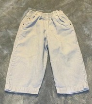 Baby Size 18 Months KRU Supplies Solid Light Gray Grey Corduroy Pants EUC - $10.00