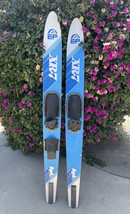 Vintage EP XR7 Water Skis LTD Series Blue Aluminum Fin Combo Slalom Pair - $68.50