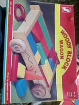 Woody Block Wagon By Sandburg Play Tools Box Is Damaged  No.20  Vtg - $20.00